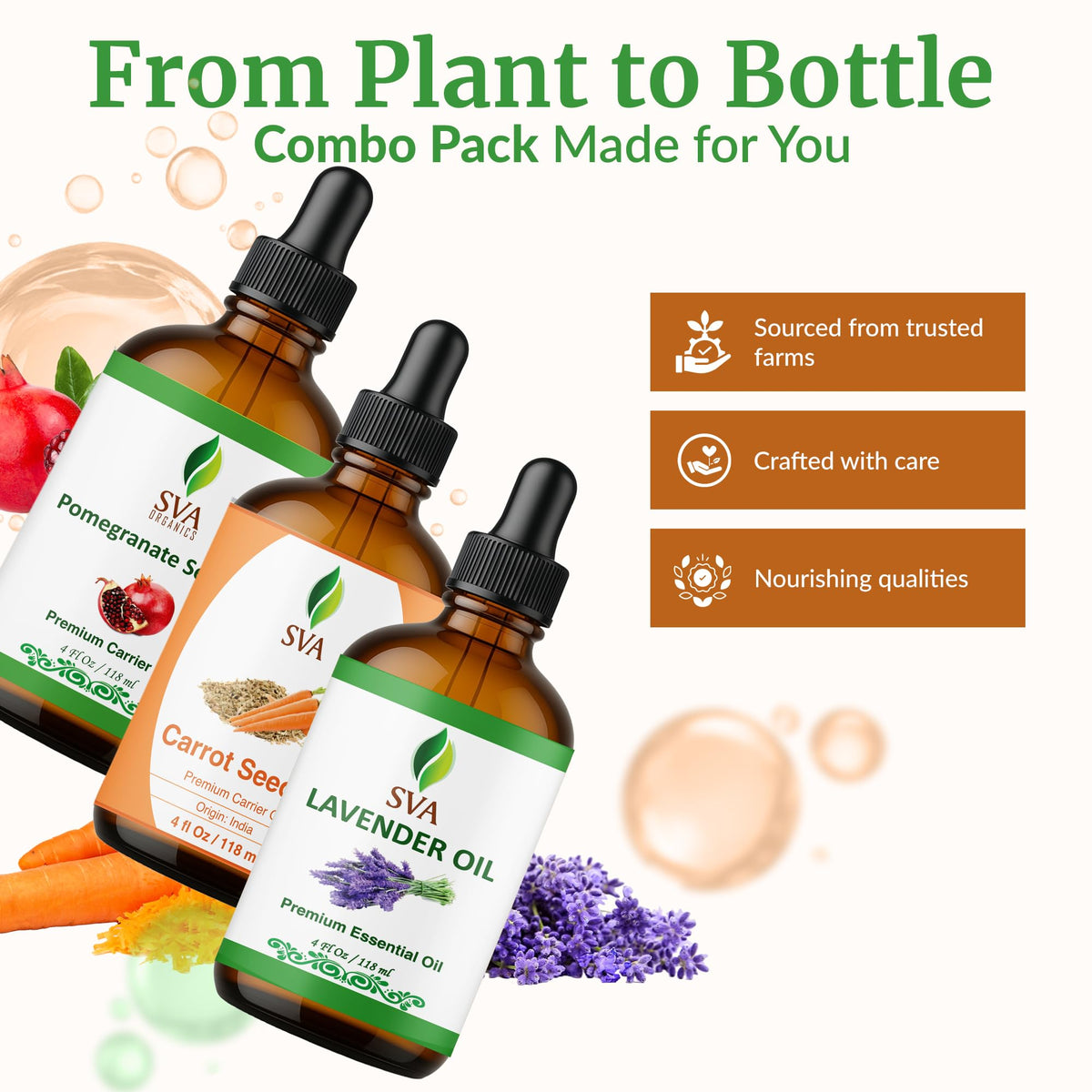 Glass Bottles with Droppers, 4 Fl oz (118 ml) Q3715