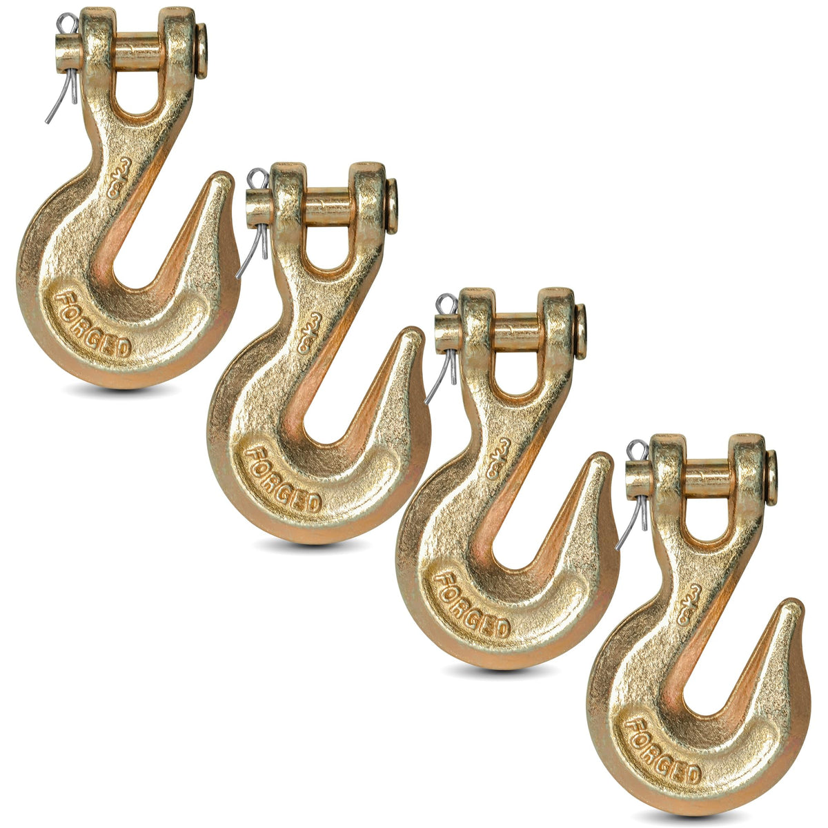 3/8" Clevis Grab Hooks 4 Pack Heavy Duty Chain Hook I40222