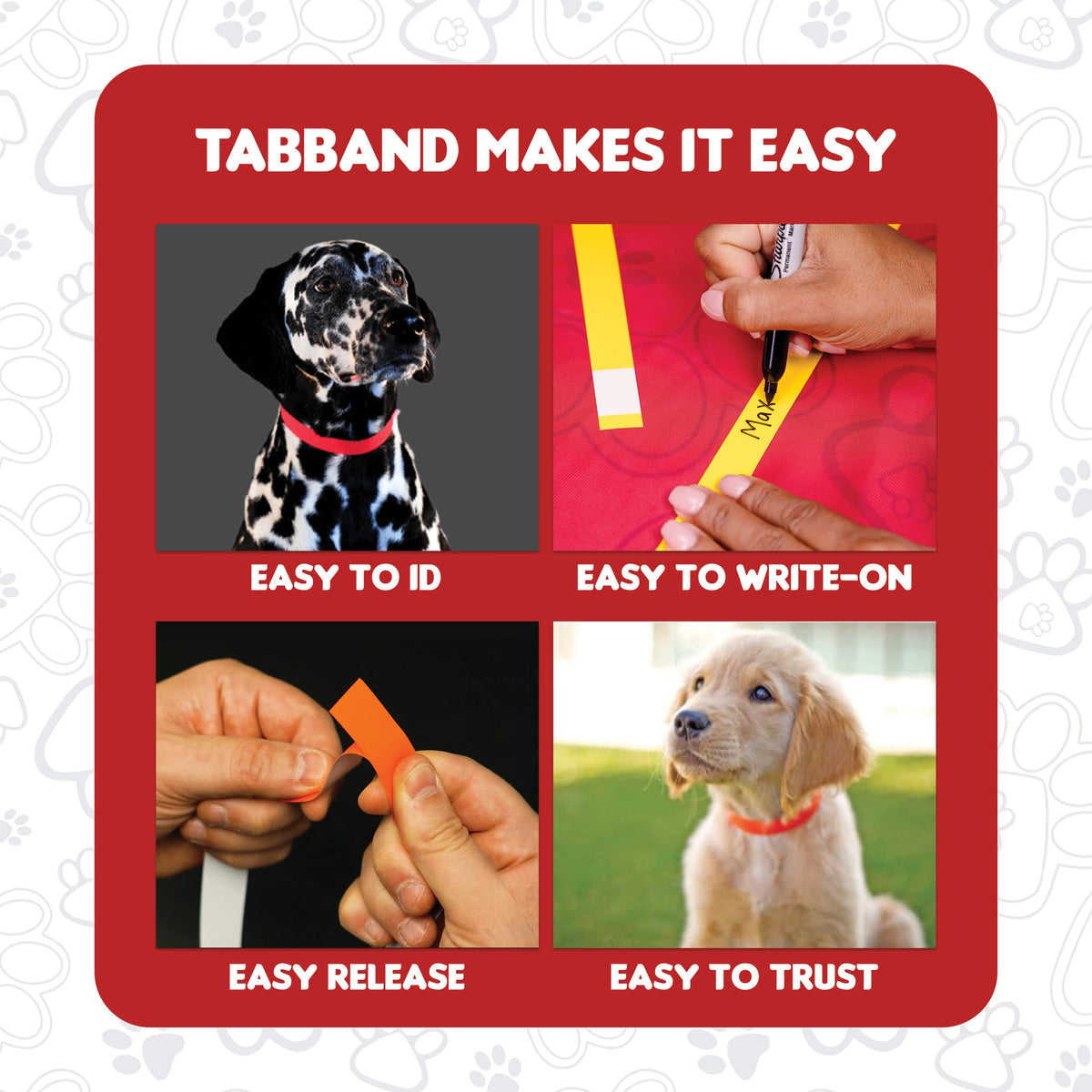 20 Inch 500 Count Waterproof Writable Tear-Resistant Pet ID Collars Q759987