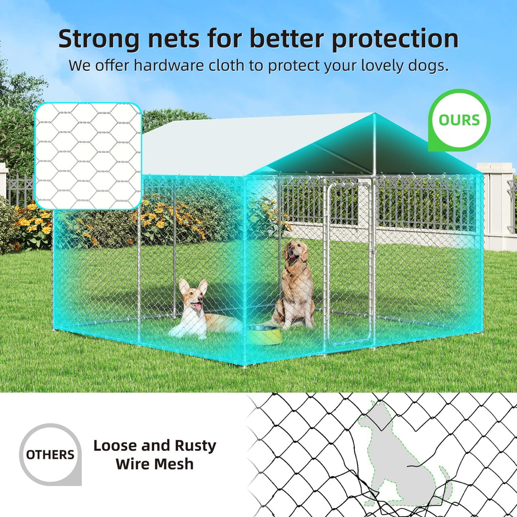 10'x10' Heavy Duty Outdoor Dog Kennel N17530