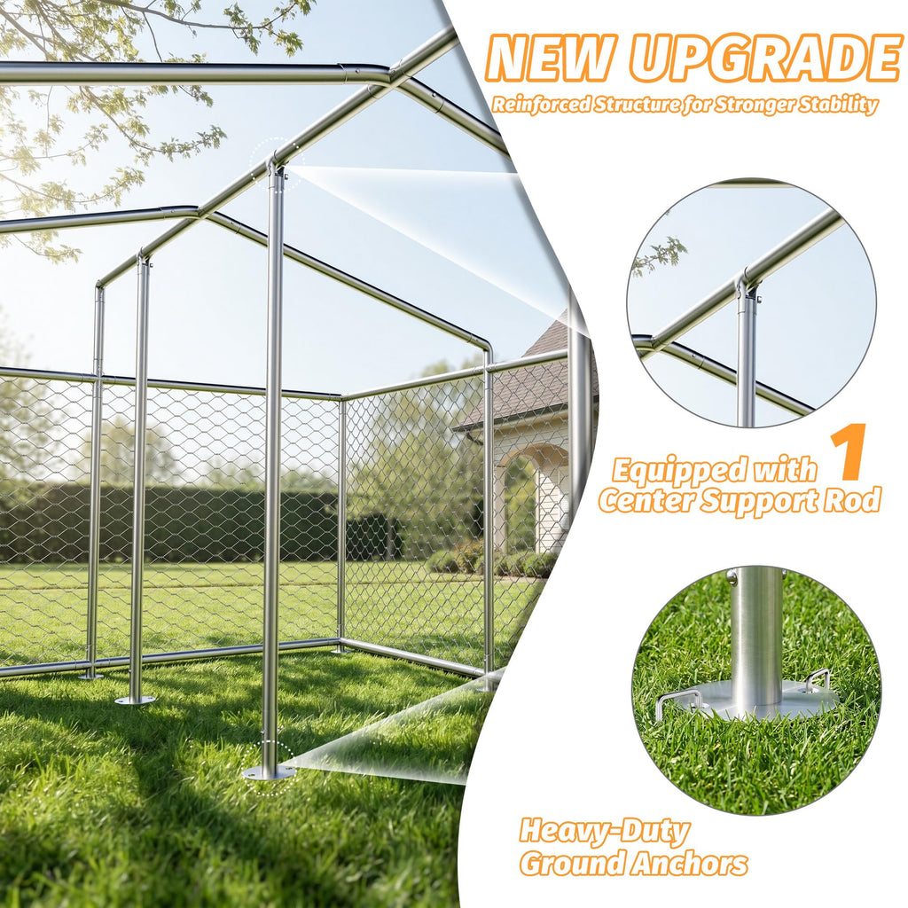 10'x10' Heavy Duty Outdoor Dog Kennel N17530