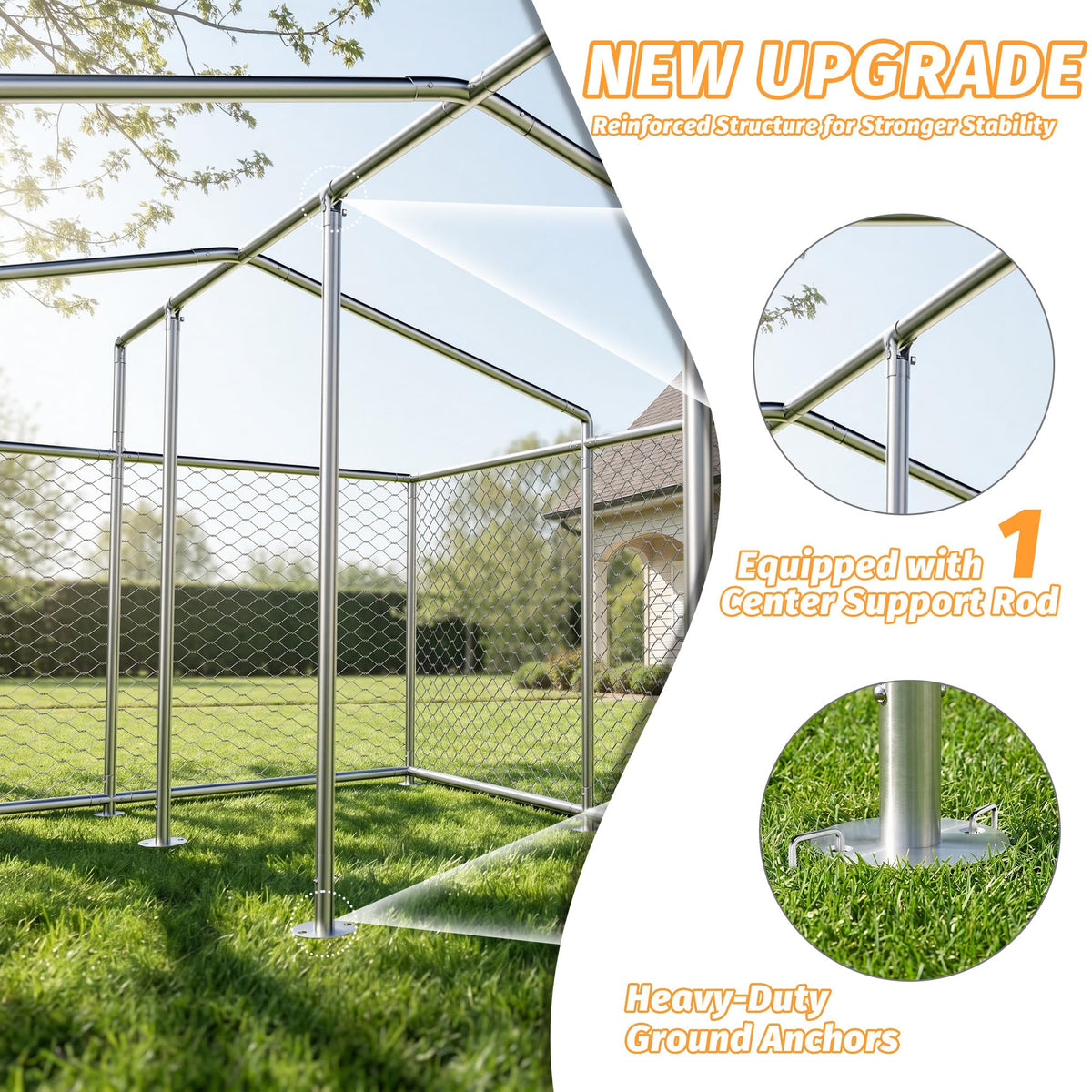 10'x10' Heavy Duty Outdoor Dog Kennel N17530